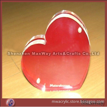 Red Heart Acrylic Photo Frame